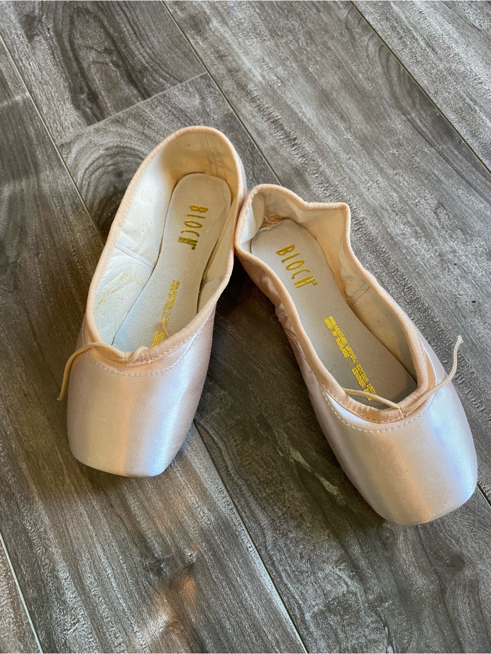 Bloch Ballet Pointe Shoes in Light Pink Satin